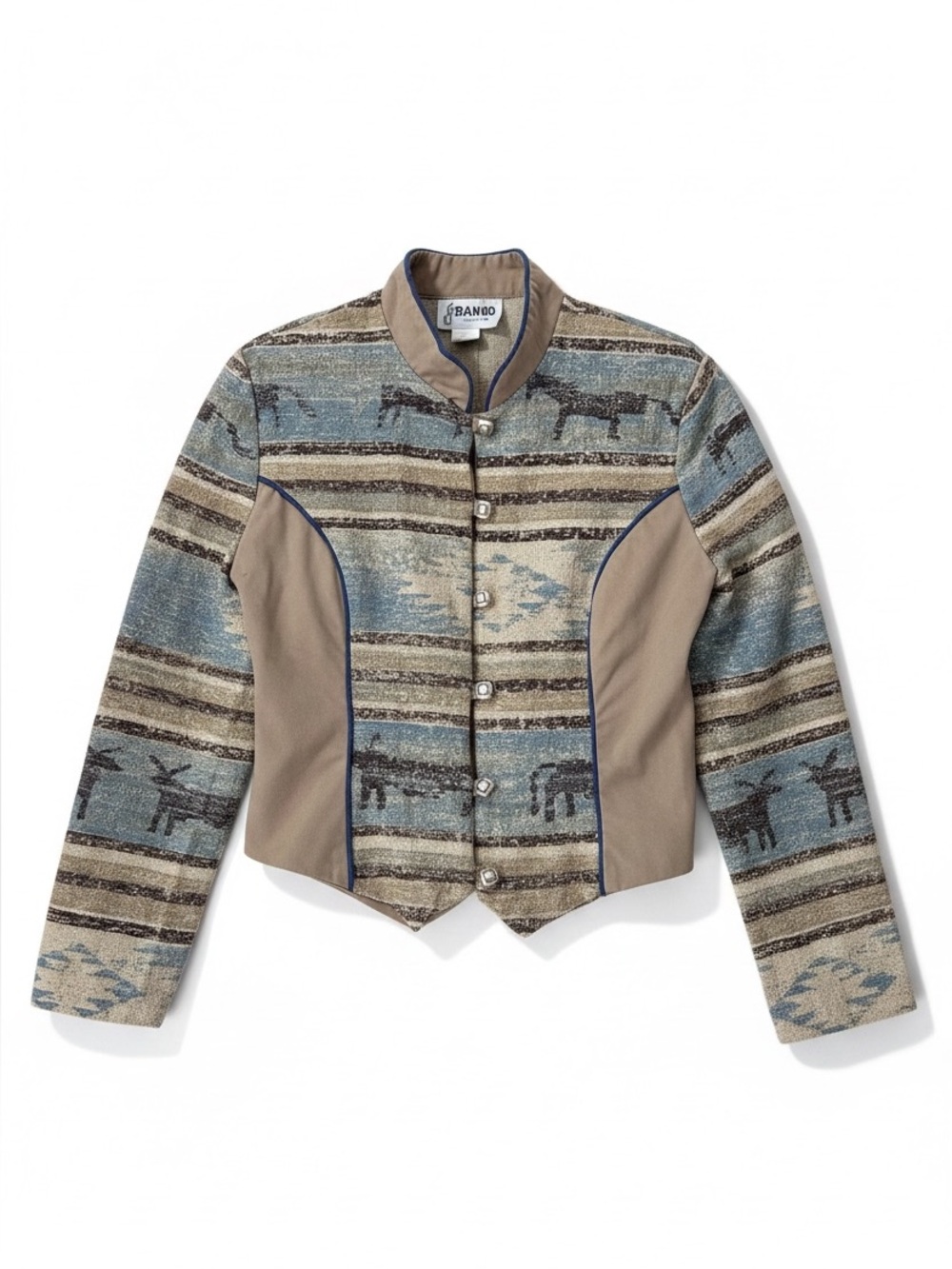 Banjo Cropped Western Rodeo Jacket Size Medium